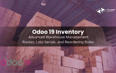 Odoo 19 Inventory Advanced Warehouse Management — Routes, LotsSerials, and Reordering Rules