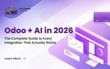 A 2026 guide showing Odoo AI integrations for manufacturers across forecasting, maintenance, and quality control, powered by expert odoo customization services.