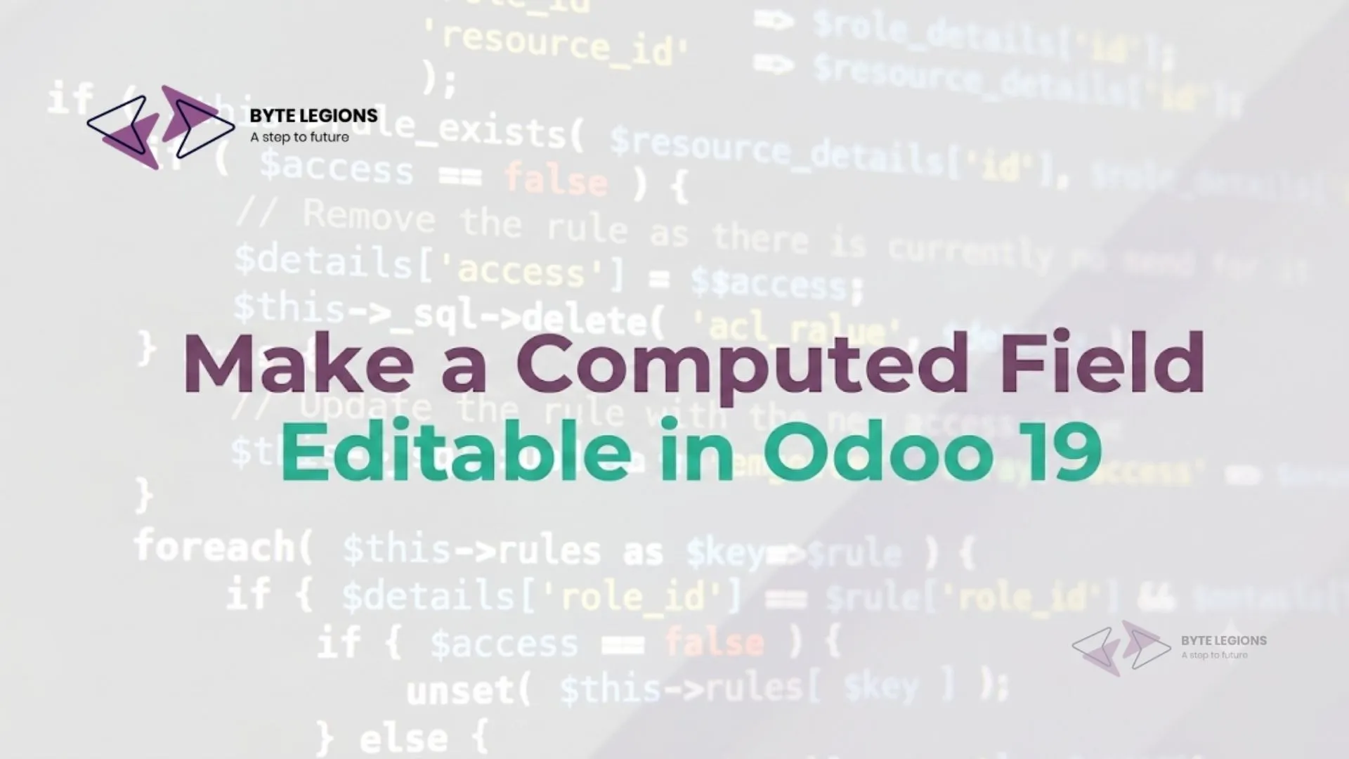 A functional consultant configuring an editable computed field with an inverse method in Odoo 19 for odoo customization services.