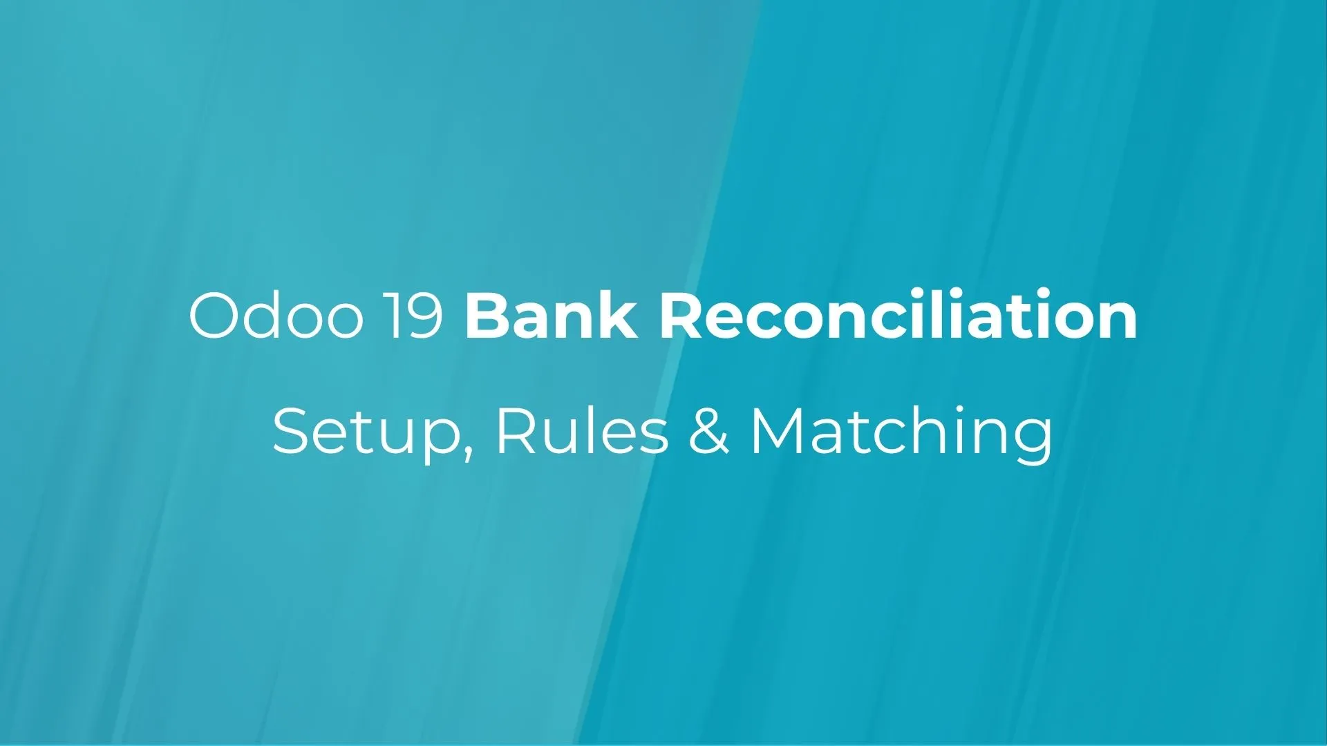 The Odoo 19 Bank Matching view showing transaction reconciliation with suspense account clearing, odoo customization services.