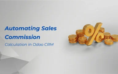Odoo CRM commission plan dashboard showing salesperson targets, achievements, and automated payout calculation, configured by odoo customization services.